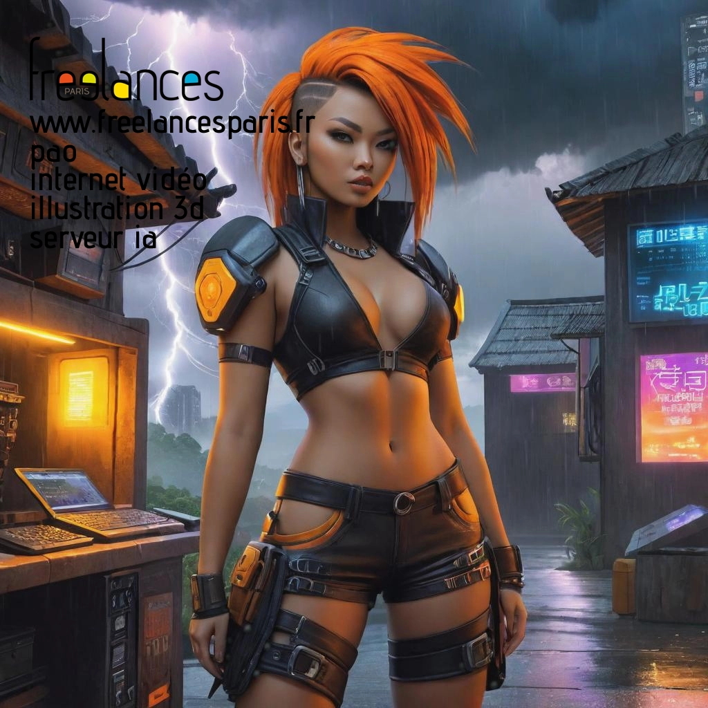 Pao mise en page internet vidéo illustration 3d serveur IA générative AI freelance paris studio de création magazines p5uuwe90